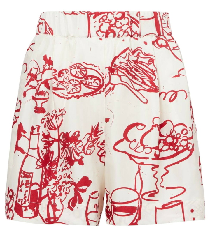 Photo: Asceno Zurich printed silk twill shorts