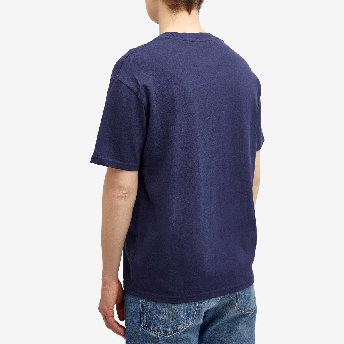 Bram's Fruit Men's Outline Lemon T-Shirt in Navy