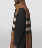 BURBERRY - Half Mega Check Cashmere Scarf