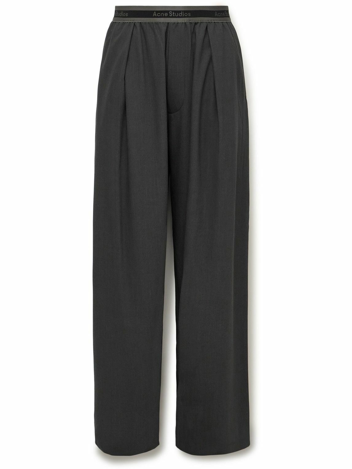 Acne Studios - Pimono Straight-Leg Pleated Gabardine Trousers