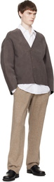 Entire Studios Taupe Minimal Suede Jacket