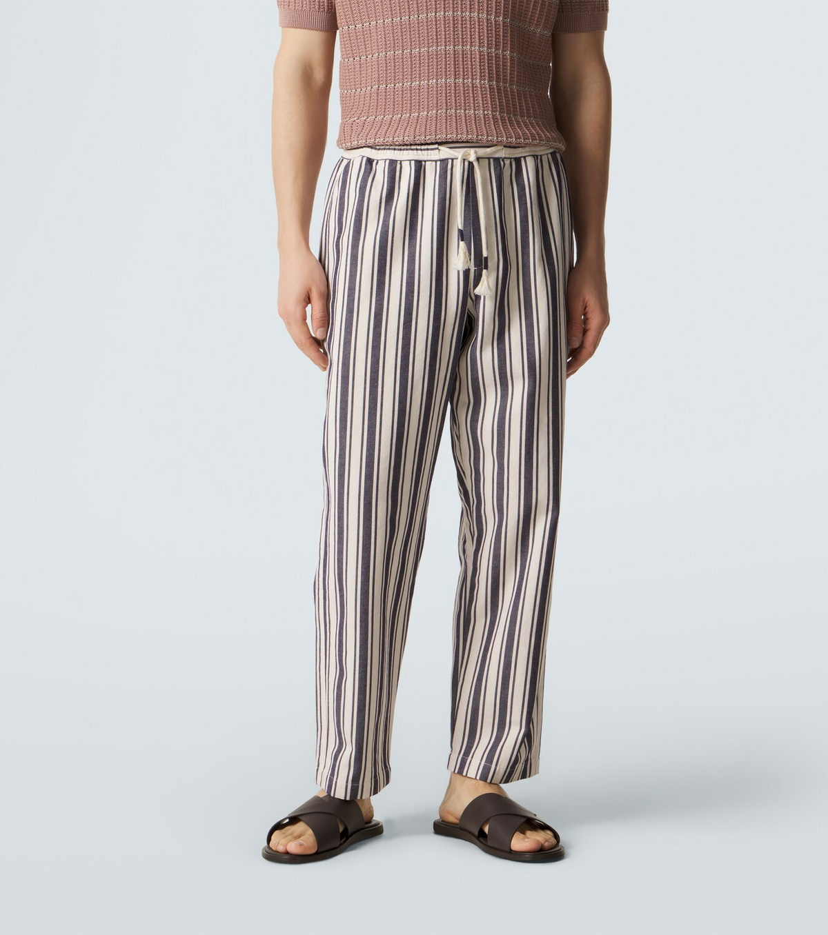 Orlebar Brown Sonoran striped cotton straight pants