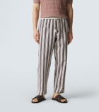 Orlebar Brown Sonoran striped cotton straight pants
