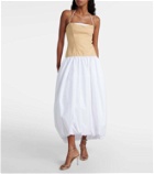 Simkhai Pfeiffer cotton and linen-blend midi dress