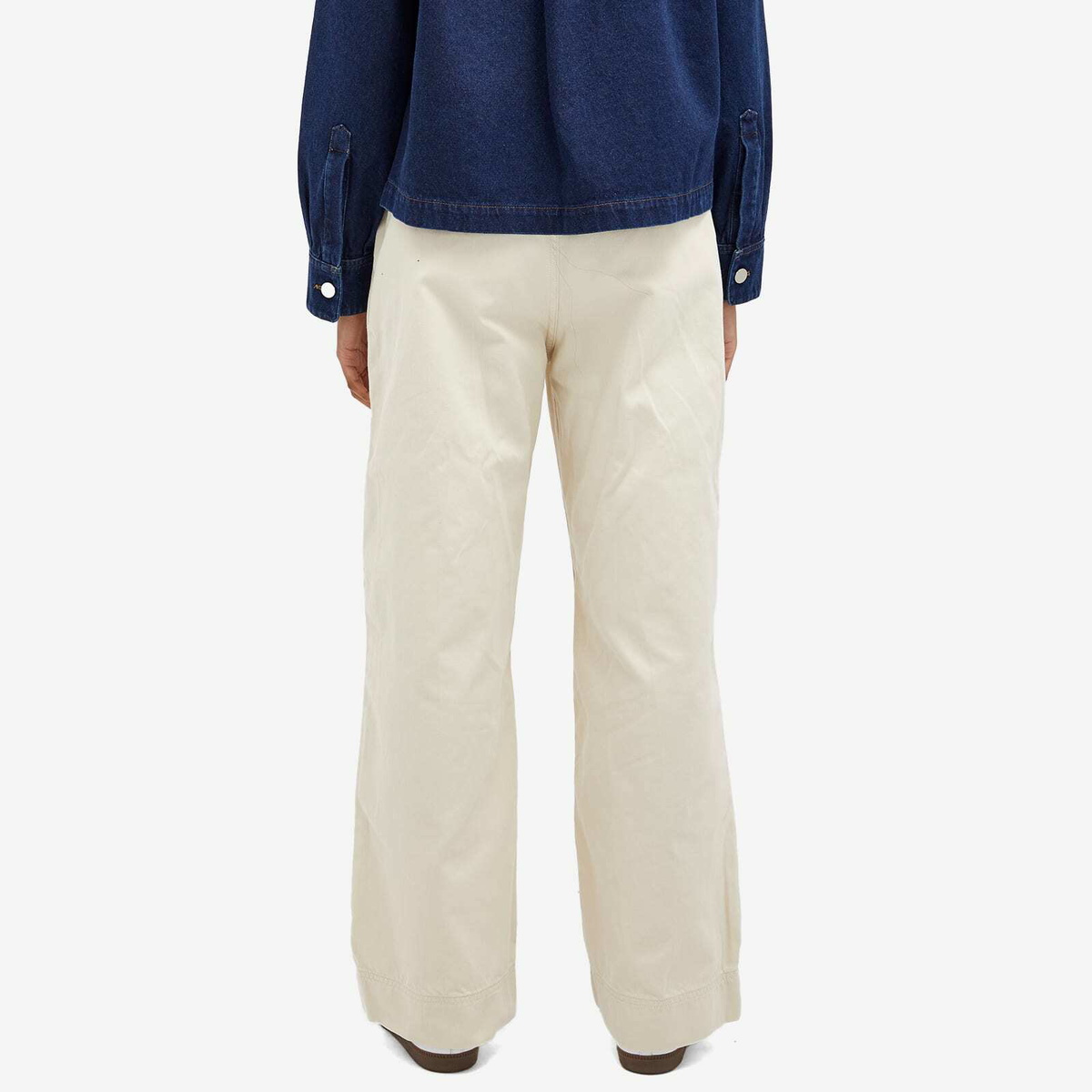 Nudie Jeans Co Women's Nudie Suki Workwear Sailor Pants in Ecru