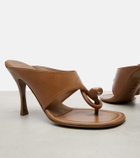 Loewe Toggle 90 leather thong sandals
