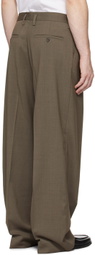 Filippa K Taupe Wide Wool Trousers