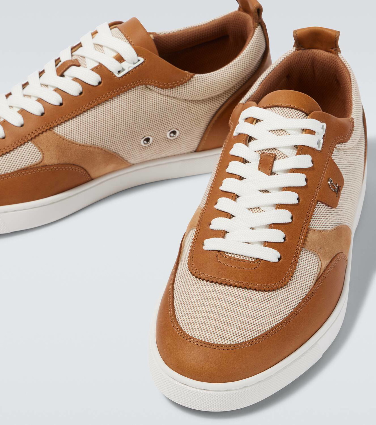 Christian Louboutin Tutti Rui leather-trimmed sneakers Christian 