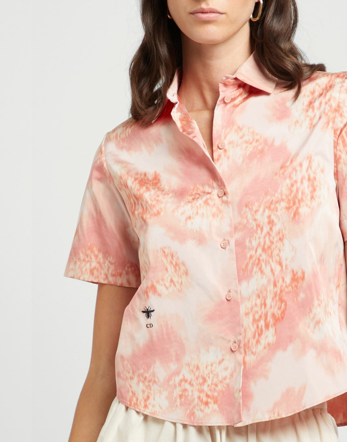 Dior Womens Shirt in Salmon pink