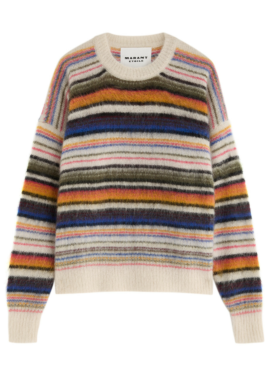Isabel Marant Etoile White Garner Half-Zip Sweater Isabel Isabel Marant Etoile White Garner Half-Zip Sweater Isabel