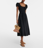 Dôen Quinn gathered cotton midi dress