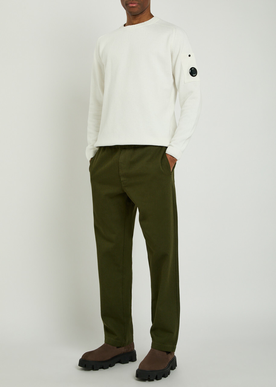 C.P. Company Cotton Jumper White