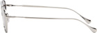 Jil Sander Silver Oliver Peoples 'Edition 1' Aviator Sunglasses