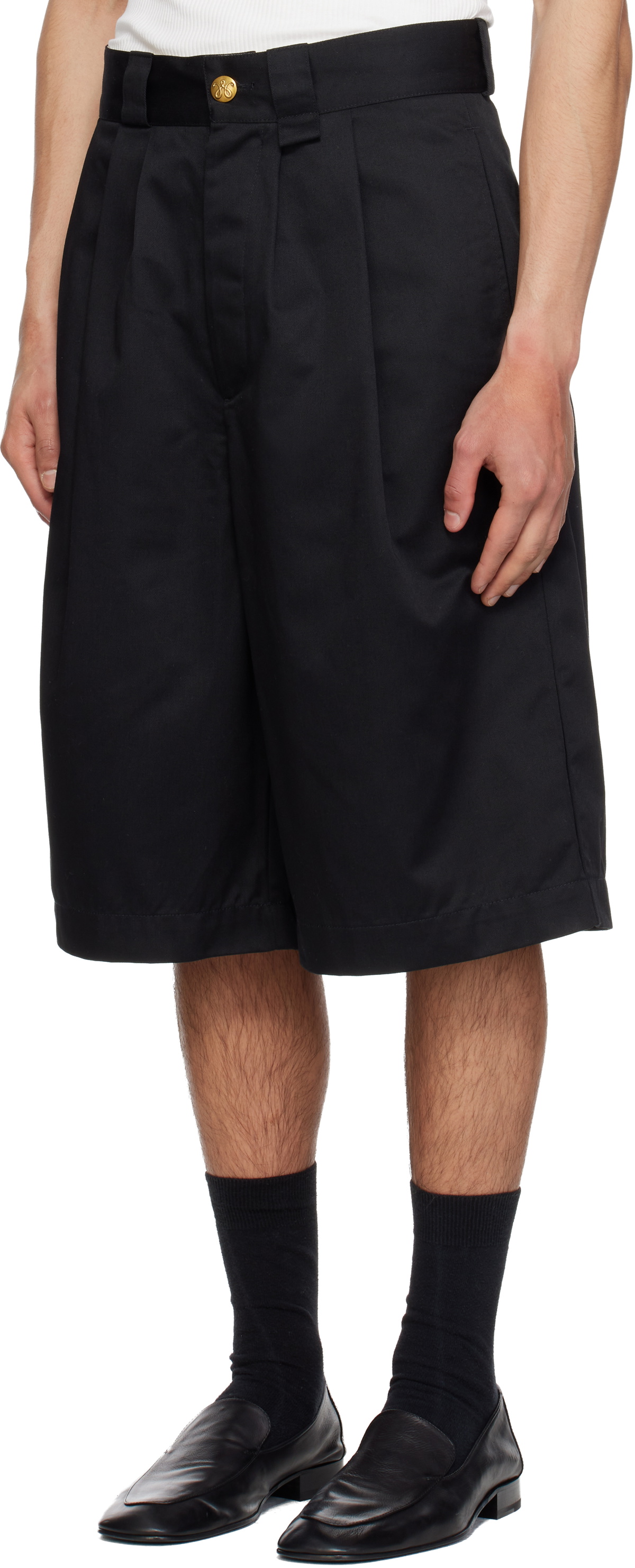 WILLY CHAVARRIA Black Borracho Shorts