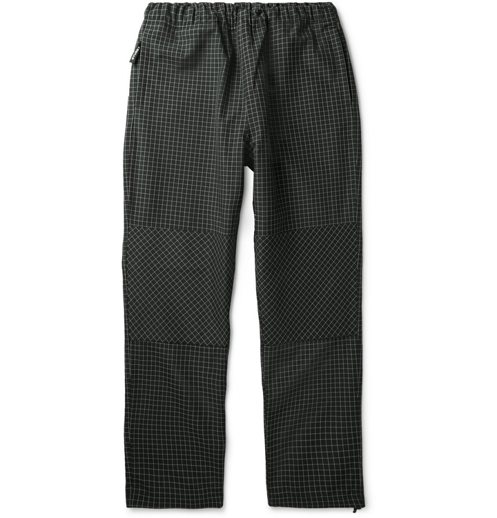 Photo: Stüssy - Checked Canvas Drawstring Trousers - Black