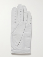 MR P. - Logo-Detailed Perforated Leather Golf Glove - White - S