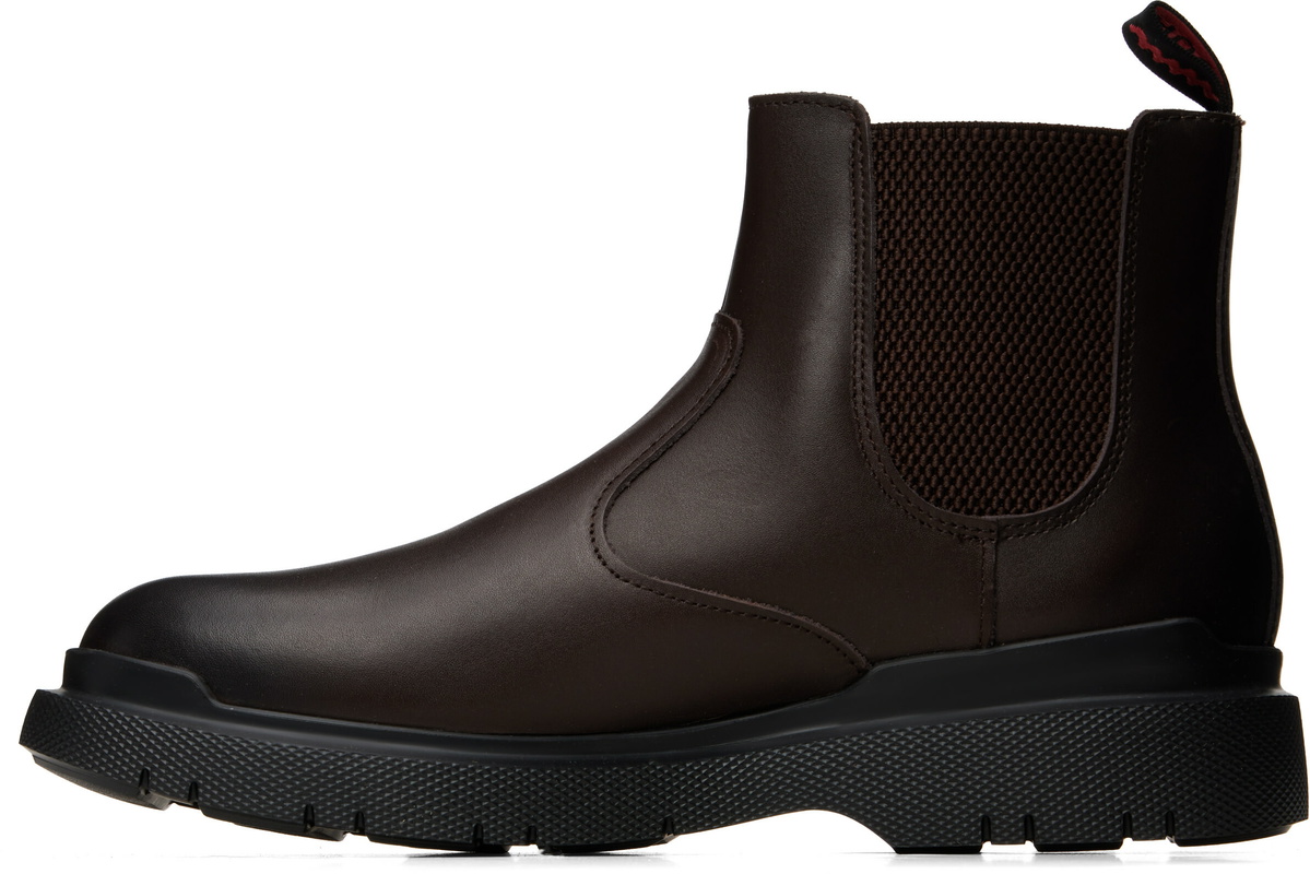 Hugo Brown Leather Chelsea Boots