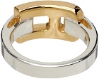 AMBUSH Silver & Gold 'A' Ring