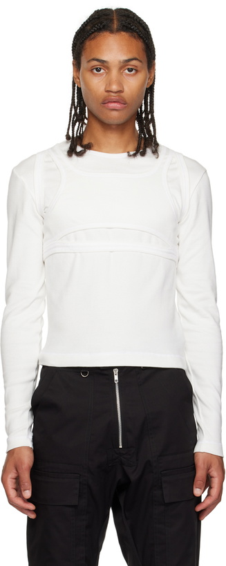 Photo: Parnell Mooney White Layered Long Sleeve T-Shirt