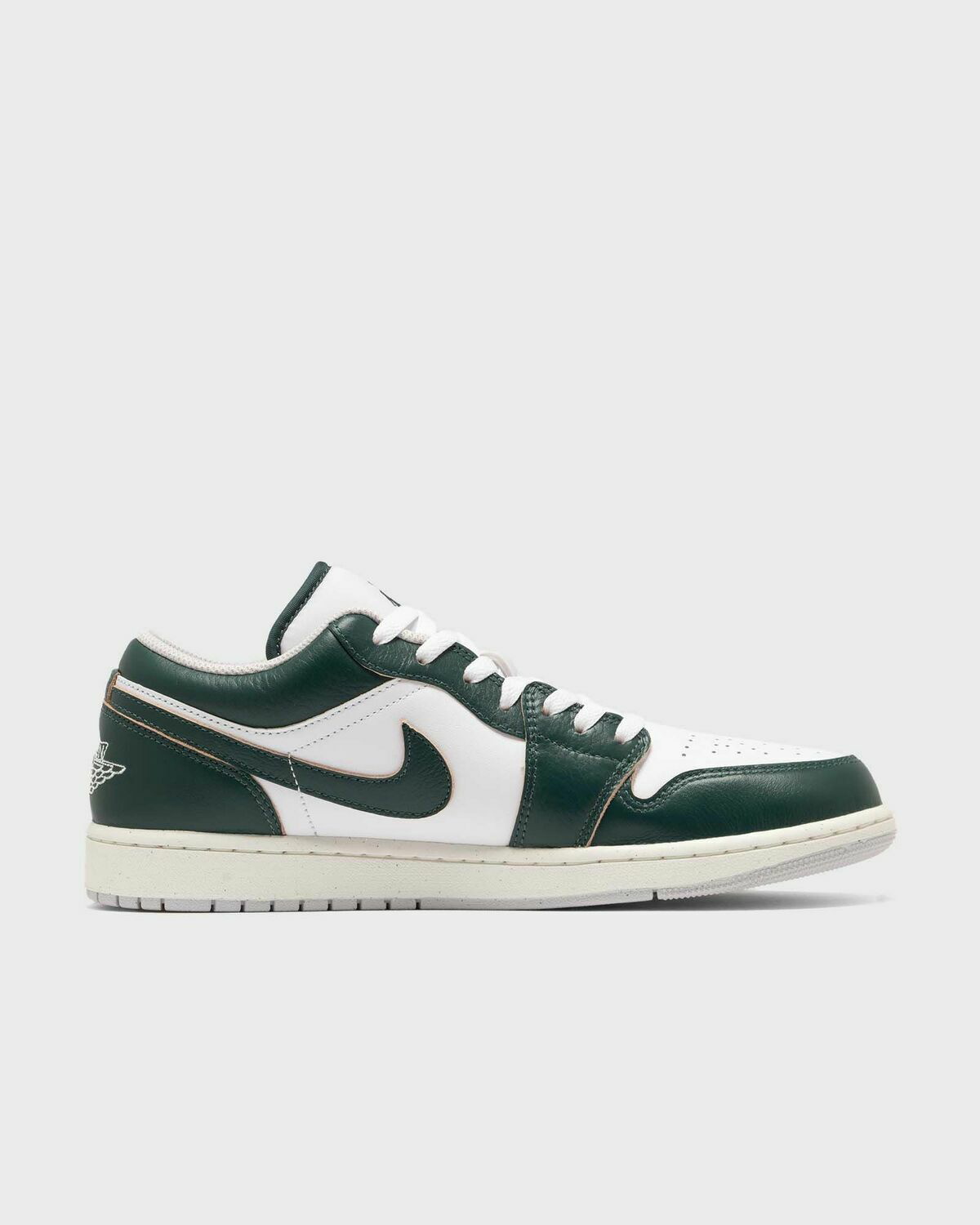 green and white low top 1s