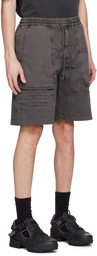 Juun.J Gray Drawstring Shorts