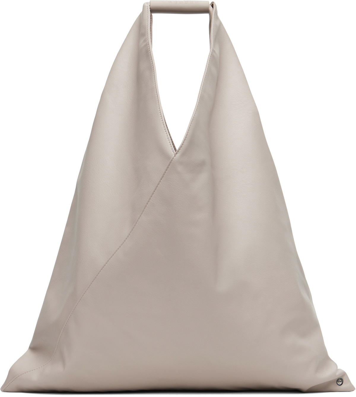 MM6 Maison Margiela Taupe Classic Medium Triangle Tote
