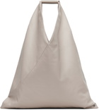 MM6 Maison Margiela Taupe Classic Medium Triangle Tote