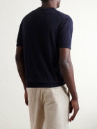 John Smedley - Torin SS Cotton-Knitted T-Shirt - Blue