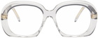 LOEWE Gray Curvy Glasses
