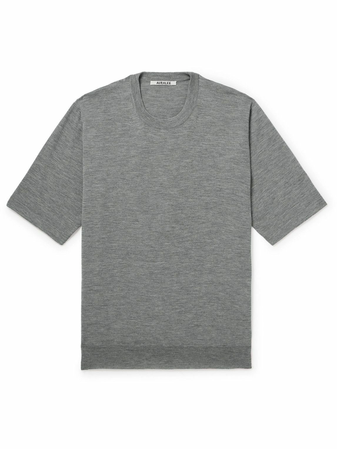 Auralee - Cashmere T-Shirt - Gray Auralee