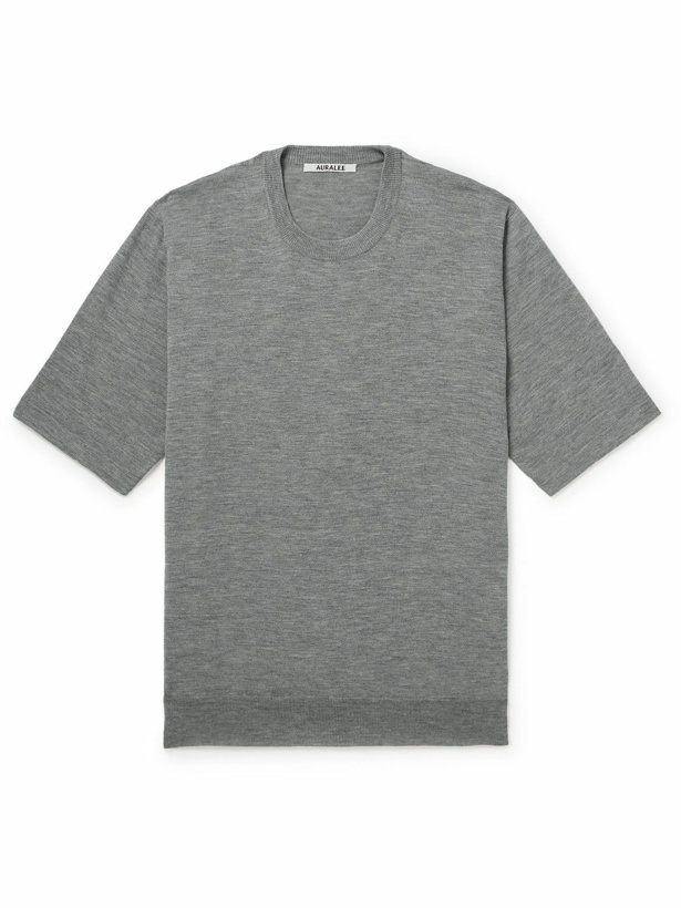 Photo: Auralee - Cashmere T-Shirt - Gray