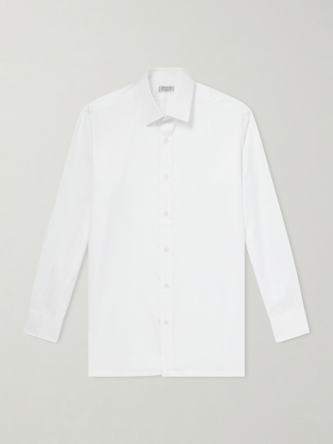 Charvet - Cotton-Herringbone Shirt - White