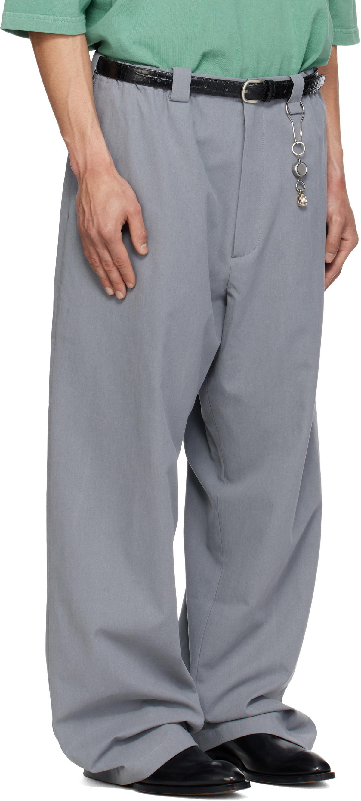 WILLY CHAVARRIA Gray Toluca Trousers