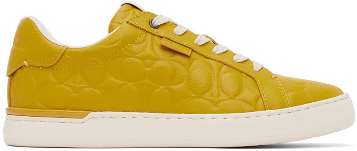 Photo: Coach 1941 Yellow Lowline Signature Sneakers