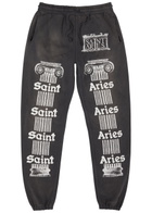 Saint Mxxxxxx Saint Aries Printed Cotton Sweatpants Black
