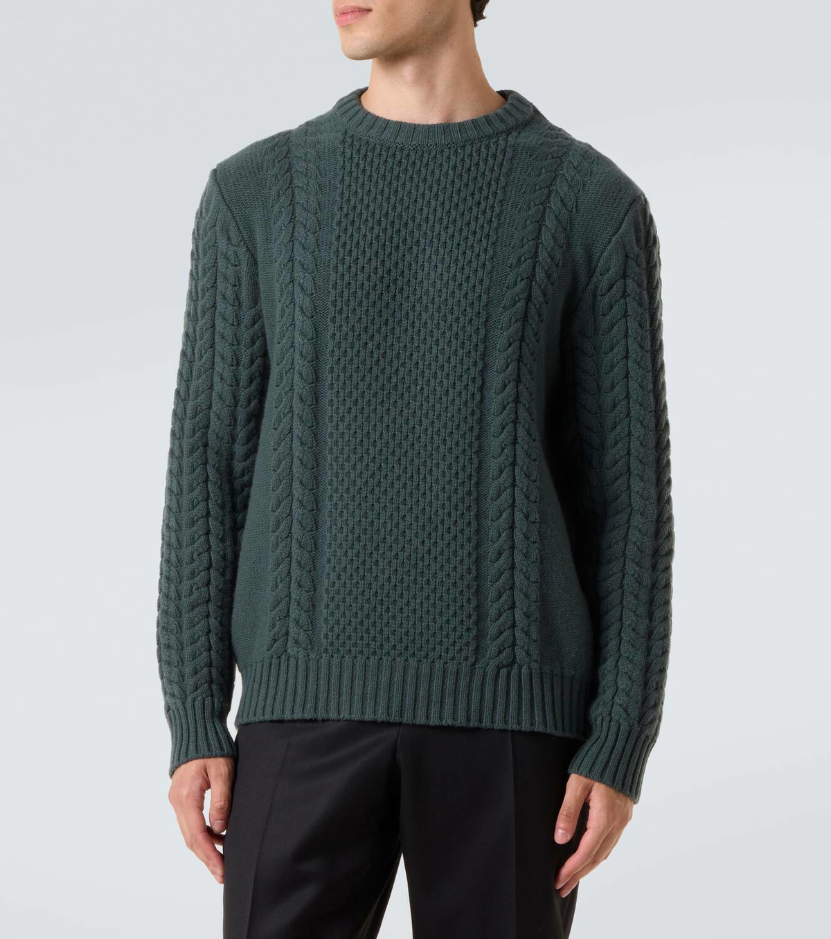 Kiton Cable-knit cashmere sweater Kiton