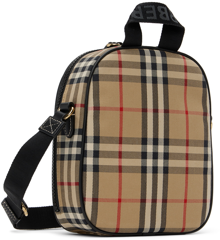 Burberry Kids Beige Check Crossbody Bag Burberry