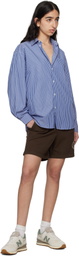 Sporty & Rich Brown 'Riding Club' Gym Shorts