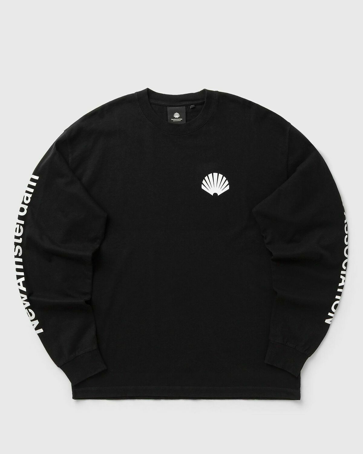 New Amsterdam LOGO LONGSLEEVE Black Mens Longsleefe