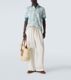 Etro Roma paisley cotton polo shirt