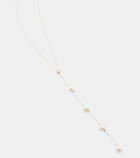 Mateo 14kt gold necklace with diamonds and pearls