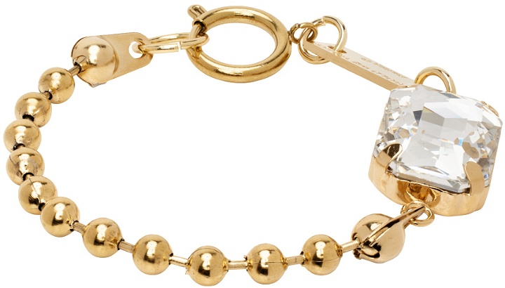 Photo: IN GOLD WE TRUST PARIS Gold Crystal Ball Chain Bracelet