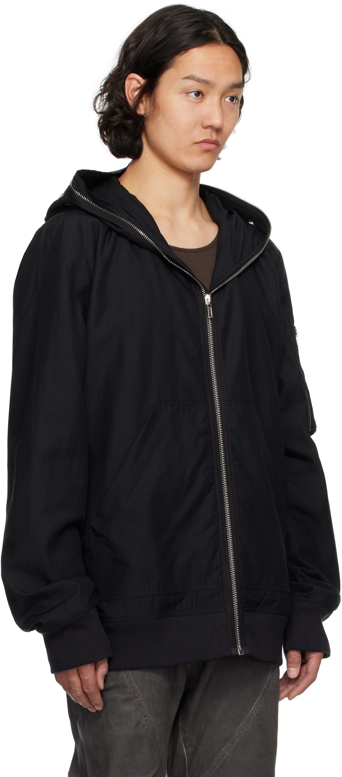 Rick Owens HOODED FLIGHT BOMBER DOWN 46 Rick Owens Mens