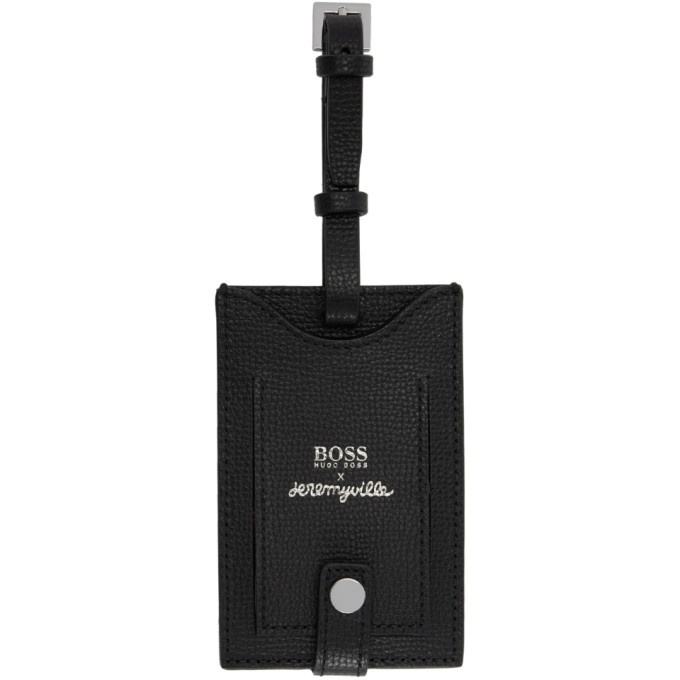 Photo: Boss Multicolor Jeremyville Edition Leather Graphic Luggage Tag