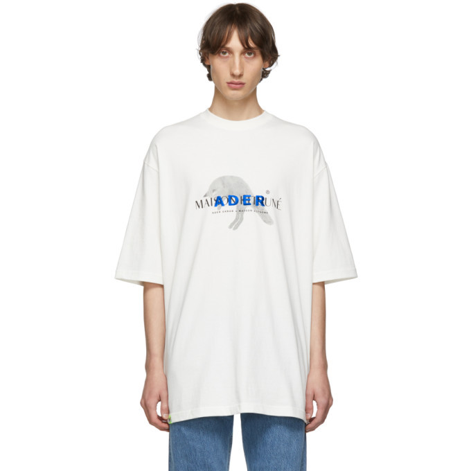 Photo: Maison Kitsune White ADER Error Edition Jump Fox T-Shirt