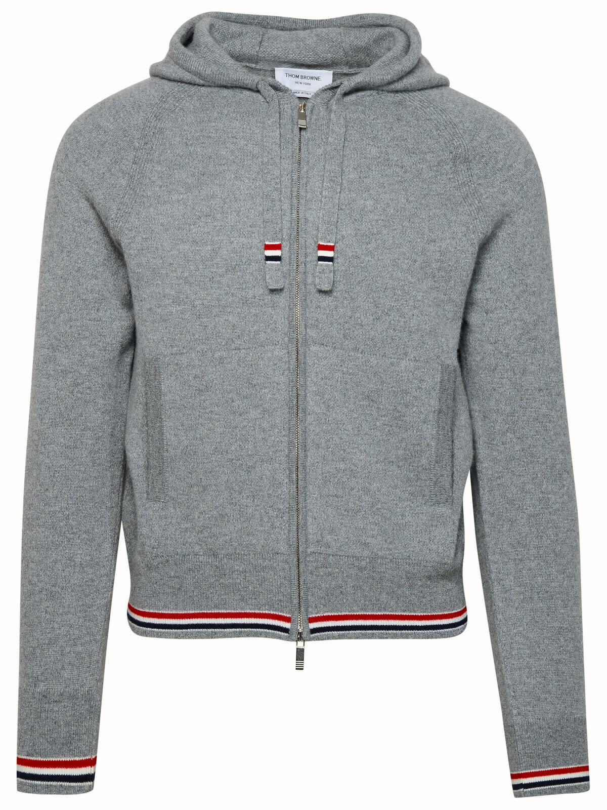 Thom Browne｜SWEATSHIRTS (SWEATSHIRT IN COTTON HERRINGBO Thom Browne - Herringbone cotton sweatshirt Thom Browne