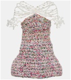 Susan Fang Beaded crochet minidress