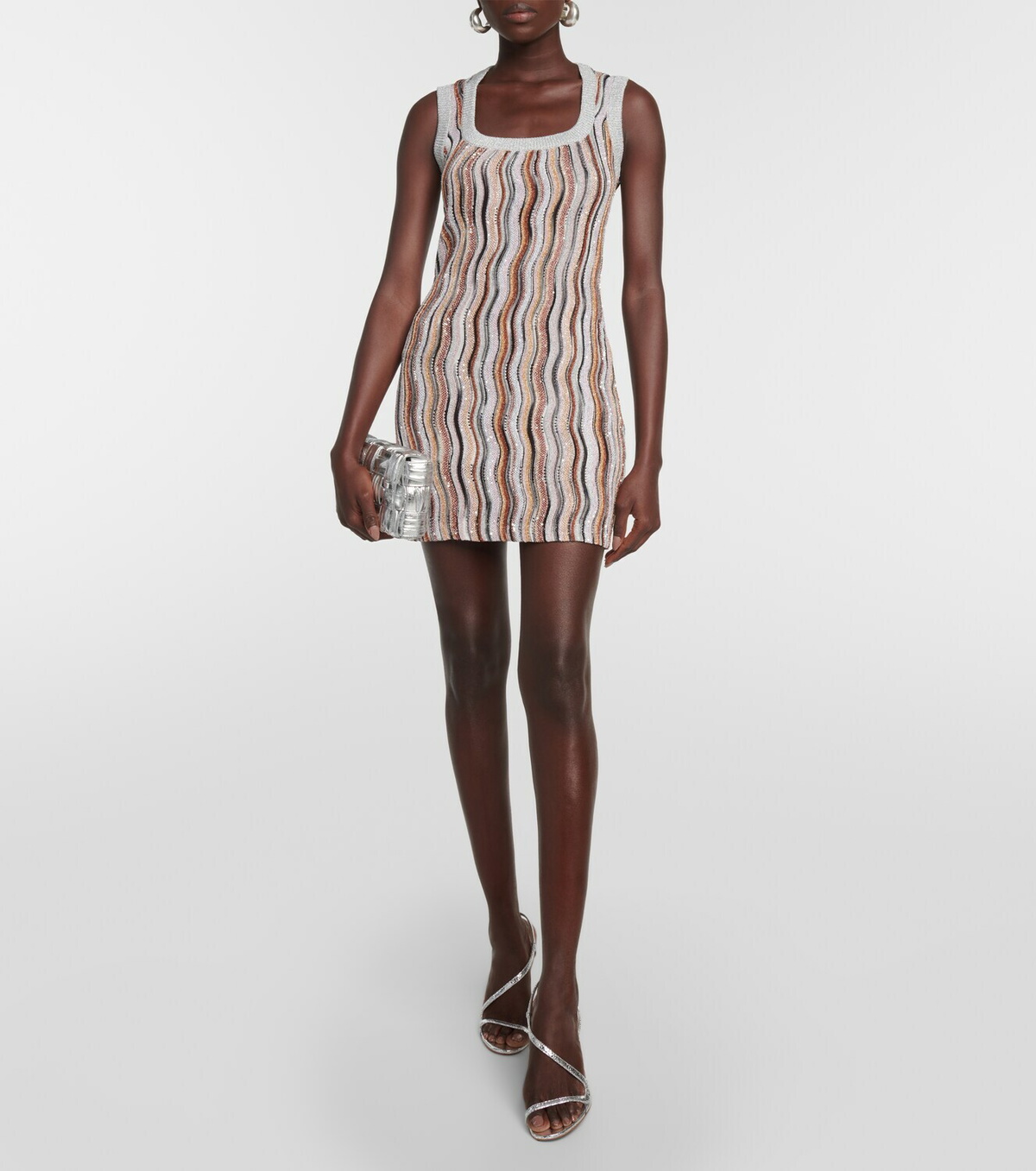 1点即発★MISSONI(ミッソーニ)★素敵な Zigzag ドレス Zig Zag metallic minidress in multicoloured - Missoni