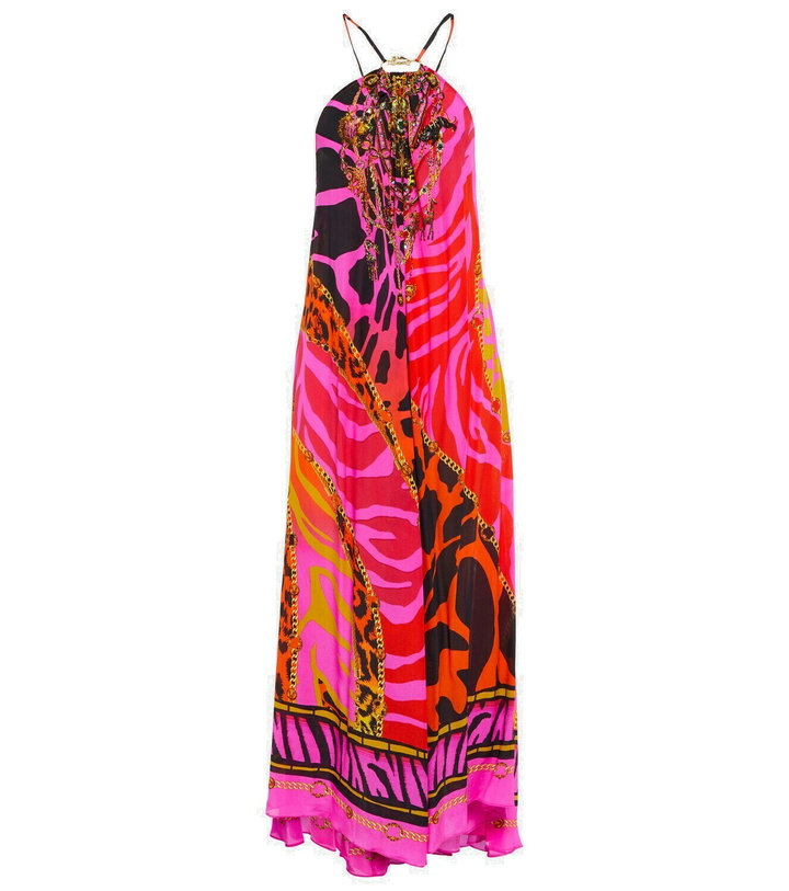 Photo: Camilla Giraffe-print silk maxi dress