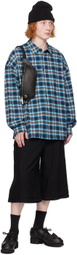Juun.J Blue Check Shirt